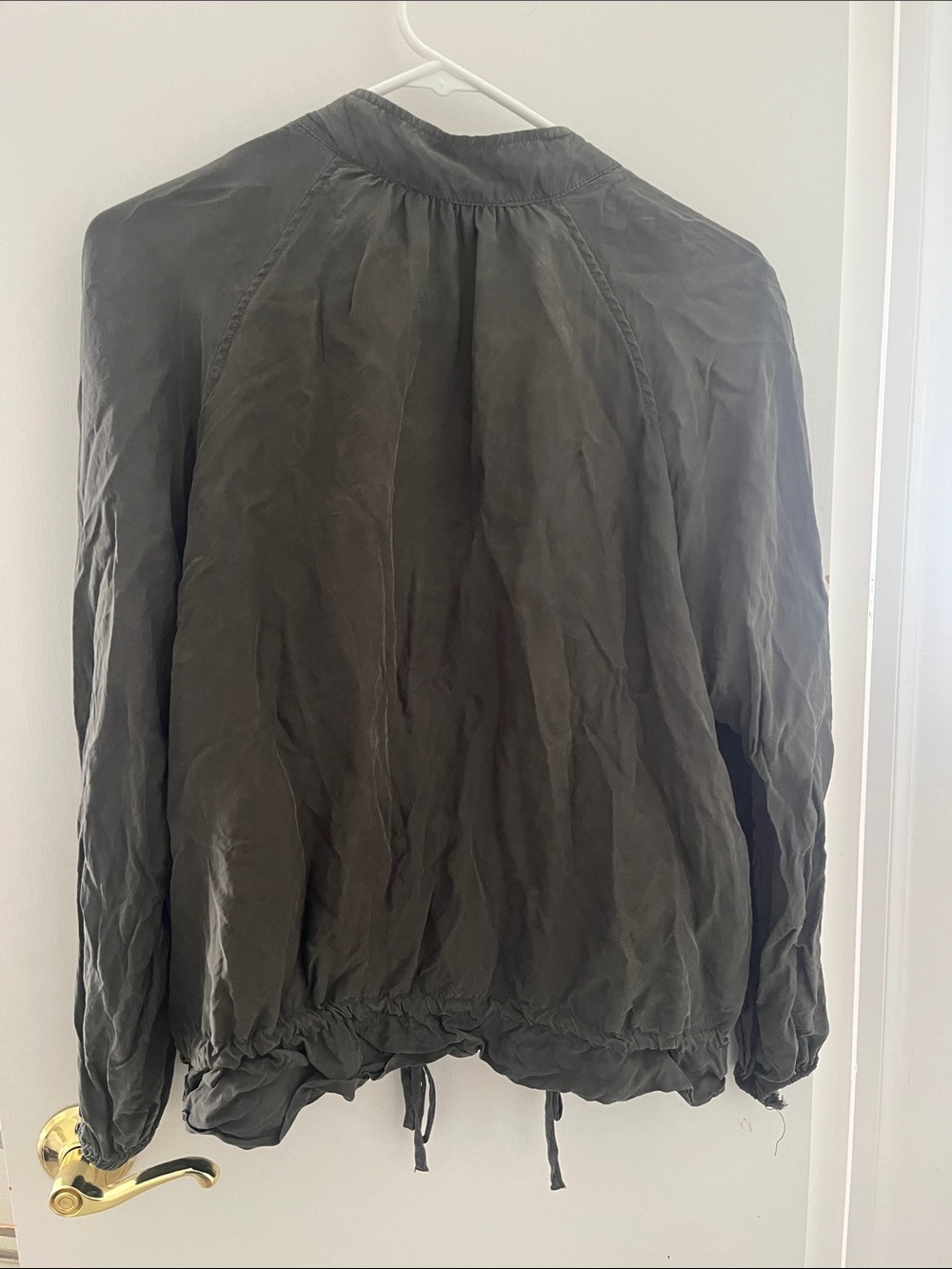 1. STATE Olive Green Lightweight Bomber Jacket - Picture 5 of 7